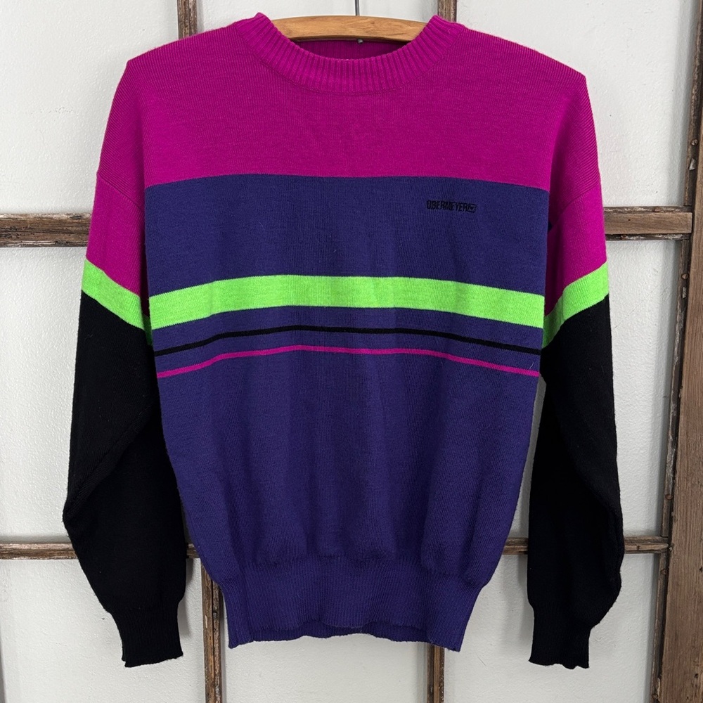 Vintage 90s Obermeyer wool blend youth ski sweater